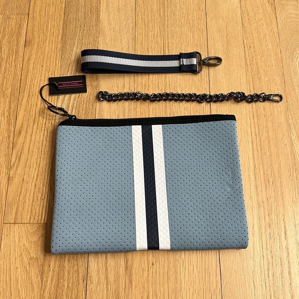 Haute Shore Neoprene Zip Pouch Wristlet NWT